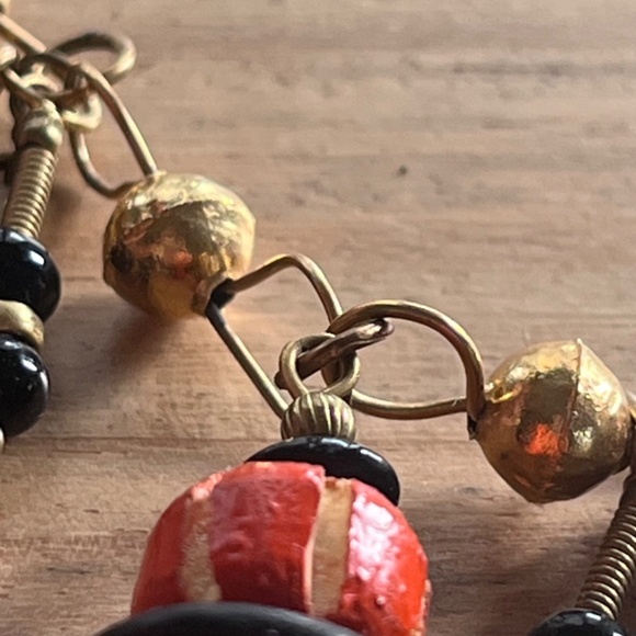 Vintage Halloween 34" necklace loaded with charms, pumpkins, moons cats skeleton - Picture 9 of 16